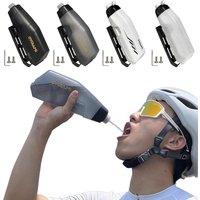 Aerodynamic Bike Water Bottle Set 650ml Lightweight Road Bike Cycling Water Bottle Squeeze to Drink Design Pneumatic PP Material