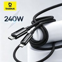 Baseus 48V 5A 240W PD3.1 USB Type-C Data Charging Cable Dual Type-C Wire Support Laptop MacBook Pro Xiaomi Samsung POCO