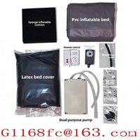 0.4mm Latex Vacuum Bed Inflatable Mattress with Full Coverage and No Exposed Front Page Can Be Customized