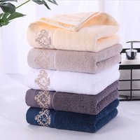 1pc 450GSM Crown Embroidered Towel, Soft Thick Microfiber, Super Absorbent Quick-Dry Lint-Free for Gym Spa Home Gift