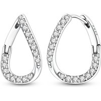 925 Sterling Silver Earrings Women Sparkling Water Drop Cherry Drop Earring For Anniversary Wedding Jewelry Gifts