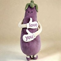 Coussin long en peluche douce de 80 cm, motif mangue et aubergine, mignon, pour un sommeil réparateur, idéal comme cadeau d'anniversaire pour filles