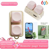 New Keypad Dual Button E-book Page Turner For Tablet Mobile Phone Blue Tooth Remote Control Swipe Short Videos For Android/IOS