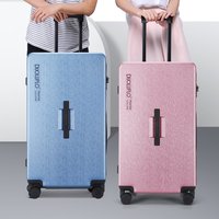Large Capacity Travel Suitcase Rolling Carry On Luggage With Wheels Dry Wet Separation Bag Tsa Lock 20/24/26/30/32/34 Inch Case