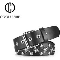 Ladies' Grunge Punk Pin Buckle Personality Studded Enduro Belt For Jeans Hipster, Suitable For Daily Use LYD002