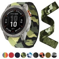 22mm 26mm Hook Loop Nylon Strap For Garmin Fenix 7 7X Pro/Epix Pro Gen2 47mm 51mm 5Plus 6XPro Enduro 2 forerunner 965 Watchband