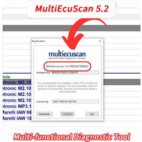 2025 MultiEcuScan 5.2 software for Fiat/Alfa/Romeo/Lancia Registered Work with ELM327/OBDII Diagnostic Tool Registered Unlimite