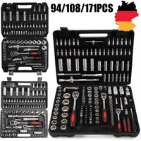 Ratsche Steckschlüssel Set Auto Reparatur Werkzeug Ratsche Drehmomentschlüssel Combo Kit 1/4 3/8 1/2 Ratschenschlüssel Schraubendreher Bits Hand Werkzeug