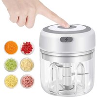 Electric Garlic Mincer 250ML USB Mini Garlic Mincer Portable Small Food Processor Multifunctional Vegetable Grinder Portable New