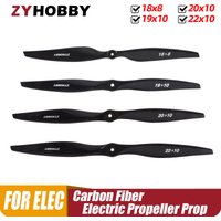 1PC Carbon Fiber Electric Propeller Wooden Prop for RC Airplane, Propeller, CW, 18x8, 19x10, 20x10, 22x10, 16x08, 17x08, 1Pc