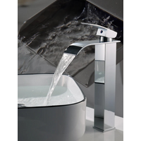 New Kitchen Waterfall Wash Basin Stainless Steel High And Low Faucet Black Hot And Cold Toilet Wash Basin Bathroom Home