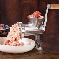 Manual Meat Grinder Handle Stainless Steel Heavy Duty Hand Crank for Sausage Stuffer Food Processing Tool Manual Meat Mincer