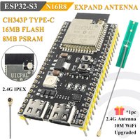 Extend Antenna ESP32S3 Development Board 2.4G Wifi Module for Arduino IDF AI IOT DIY ESP32-S3 N16R8 CH343 Type-C ESP32-S3