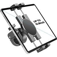 Tablet Holder Mount for Spin Bike, Tablet Clamp for Treadmill, Indoor Stationary Bike, Stroller Fit for iPad Pro/Air/Mini 4.7-13