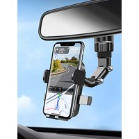 【AN】【AN】Rearview Mirror Phone Holder For Car 360° Rotating Phone Mount GPS Holder Universal Car Phone Holder For All Smartphones
