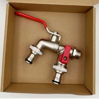 1 Heavy Duty Outdoor Faucet - Industrial Single Hole Mount Threaded, Corrosion Resistant for Gardens, Farms, Terrace, Workshops