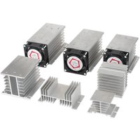 1pcs SSR solid state relay heat sinks Base solid state radiator For 10A-25A 10A-120A 40A-120A 10A-100A Radiator fan
