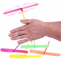 10/20pcs Novelty Plastic Bamboo Dragonfly Propeller Outdoor Classic Toy Gift Rotating Flying Arrow Multicolor Random Color