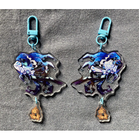Connected Acrylic Keychain Shadow Milk Cookie And Pure Vanilla Cookie Design Cute Couple Matching Keychains for Lovers