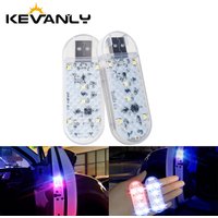 1/2pcs Car Door LED Strobe Warning Light USB Magnetic Welcome Light RGB Safe Anti-collision Emergency Lamp for Car Decorative