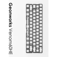 Geonworks Venom60HE Positioning Plate and Foams Fr4/Alu/carbon 6.25/7U Material Custom Gaming Magnetic Keyboard Accessories Gift