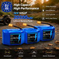 Neuer 36V 20000mAh Lithium-Ionen-Akku, für Elektrische Selbstbalancierende Roller, Hoverboards, Einräder, 10S2P 36V Batterie