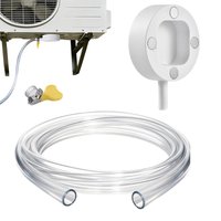 Portable Magnetic AC Drain Hose Kit Clear Window Air Conditioner Condensate Pipe with Clamp Easy Install for Mini Split Units