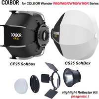 COLBOR AT670/CP25/CS25 Inflatable Softbox Diffuser for COLBOR Wonder W60/W60R/W100/W100R Series / ZHIYUN X60 X100 Video Light