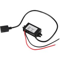 1pc DC-DC Buck Voltage Adapter Module 12V/24V to USB 5V 3A Voltage Converter Regulator Cable Wires