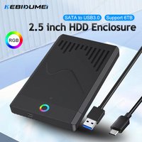 KEBIDUMEI 2.5 Inch External HDD Case Hard Drive Enclosure Fast 5Gbps USB to Micro Type-C SATA HDD SSD Adapter Hard Disk Case