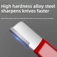 Handheld Alloy Steel Knife Polisher Portable Sharpening Tool for Kitchen Cutters Garden Shears and Multiple Types of Blades