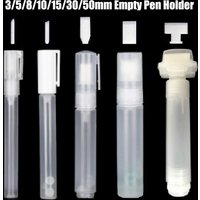 3/5/8/10/15/30/50mm Reusable Graffiti Pen Plastic Transparent Bucket Tube Reusable Ink Marking Pen With Replancement Head