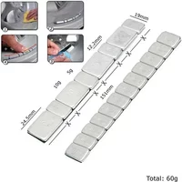 Wheel Balance Weight 60g Adhesive Iron Wheel Tyre Tire Balance Weights For Cars Motorcycle Wheel Balancer tire balancer