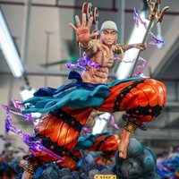 JT 27.5cm One Piece Enel Action Figur Eni Road Pirate King Hand Operated Full Oil Injected Anime Toy Anime Model Gift