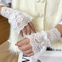 nail prop for pictures lace hand sleeves false Nails shoot elegant decorative gloves backgrounds for Nail photography display