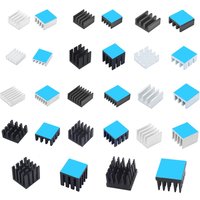 Aluminum Heatsink Radiator Heat Sink for Electronic IC Chip RAM MOS Dynatron Raspberry Pi Cooling With Thermal Conductive Tape