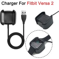 Charging Cable Compatible with Fitbit Versa 2 – USB Watch Charger - Smartwatch Charger Cable Stand with Overcurrent Protection