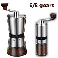 High Quality Manual Coffee Grinder Hand Coffee Mill with Ceramic Grinding Core Adjustable Home Portable Manual Grinding Tools