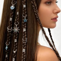 The 45pcs Star Conch Ocean Series pendant braid ring is beautiful and versatile, suitable for both men and women