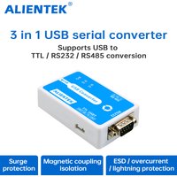 ALIENTEK USB to Serial Port Converter 3 in 1 USB to RS232 to RS485 to TTL to 232 485 TTL Communication Module Serial Cable