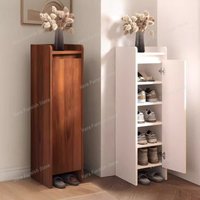 Modern Hallway Shoe Cabinet Nordic Plant Tower Wooden Space Saving Shoe Cabinet Mobile Vertical Zapatero Shoemakers Furniture