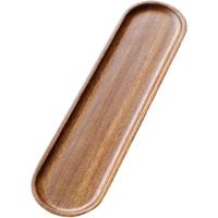 Walnut Wood Tray Tableware Rectangle Dessert Plate Food Serving Plate Coffee Tea Plate Tray Japanese-style Snack Fruit Tray