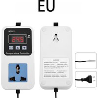 W2022 Temperature Controller 110-220V Thermostat Outlet Heat Mat Greenhouse Temperature Controller with NTC Sensor EU Plug