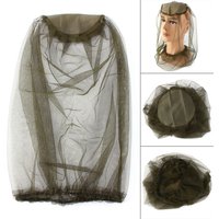 1pcs Outdoor Fishing Cap Anti Mosquito Insect Hat Bug Mesh Head Net Face Protector Camping Travel Hiking Hats Garden Supplies
