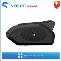 NOECI GOCOM4 domofon motocyklowy kask zestaw słuchawkowy Bluetooth udostępnianie muzyki BT5.1 domofon dla 4 zawodników 1500M rozmowa FM IP65