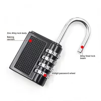 Waterproof 4 Digit Combination Lock for Warehouse Door Backpack Locker Zinc Alloy Outdoor