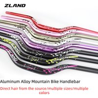 ZLAND Mountain Bike Riser Bar-55mm Rise Extended Handlebar for Off-Road Modification,680/720/740/780mm, 31.8mm Diameter
