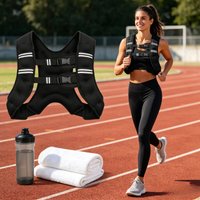Black 5KG Weighted Workout Vest, Great for Strength Training Daily Running Cardio, Premium Fitness Gift