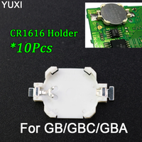 10PCS CR1616 Battery Holder For GBC GBA GB Game Card Batteries Holder For Advance Color Replacement