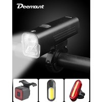 AliExpress DEEMOUNT Bicycle Headlight 1000Lms 2 Beads Far Near Lighting 7 Modes 4800mAH Bike Front Lantern Alloy Housing USB Charge Alum. Bracket